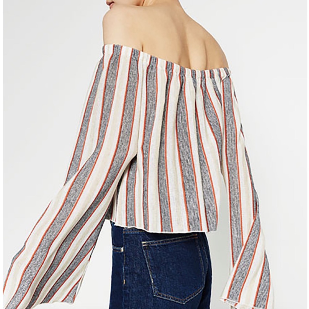 Zara striped off the shoulder top
